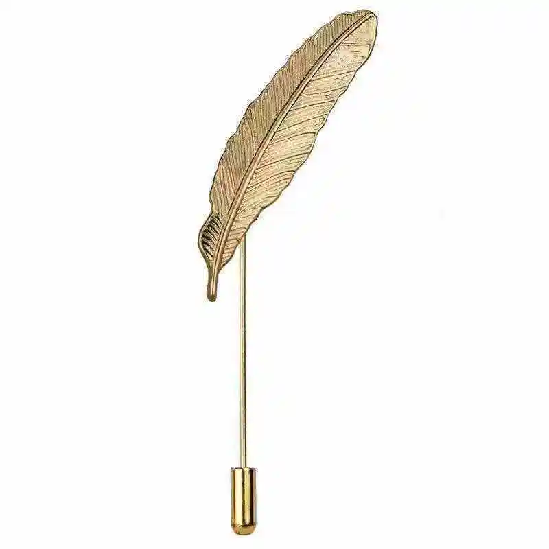 METAL FEATHER LAPEL PINS 