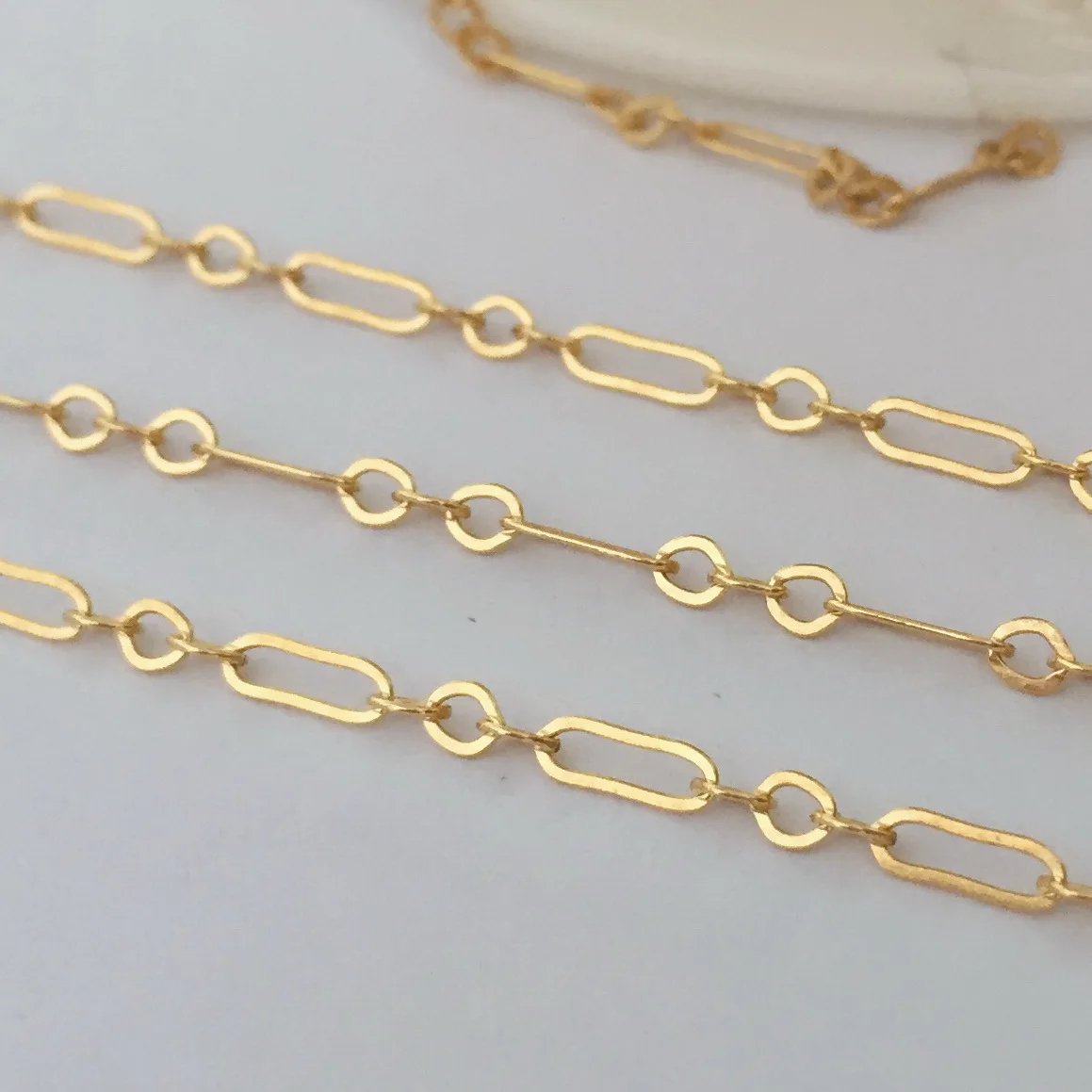 Permanent Jewelry Chains 14k Gold Filled 1.68mm 2mm Chains Bulk Strand