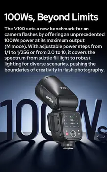Godox V100C V100 C V100-C USA Version Round Head Camera Flash for Canon Camera Flash Speedlite Speedlight detail image