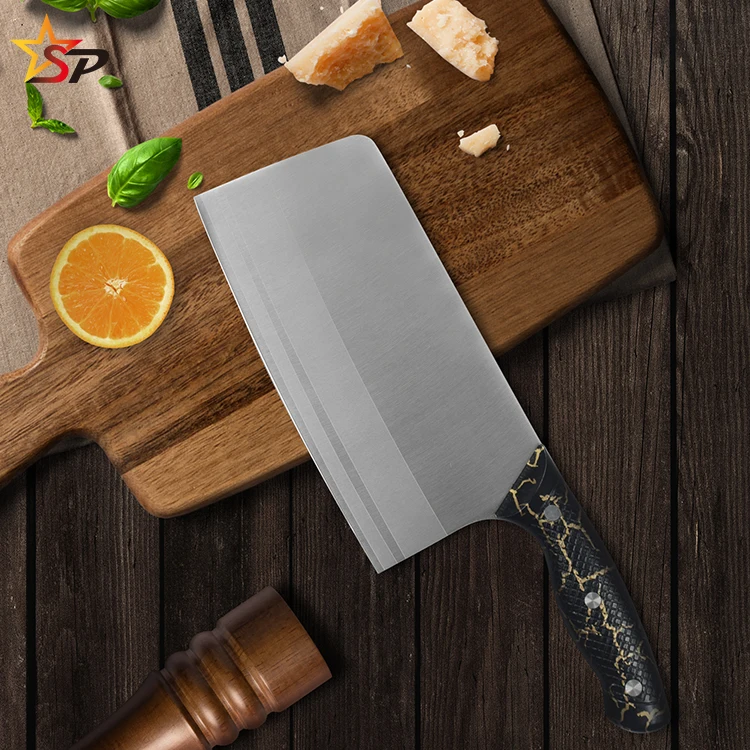 Высокое качество Профессиональный 7 дюймов ABS ручкой из нержавеющей стали с неприлипающим покрытием разделочный нож