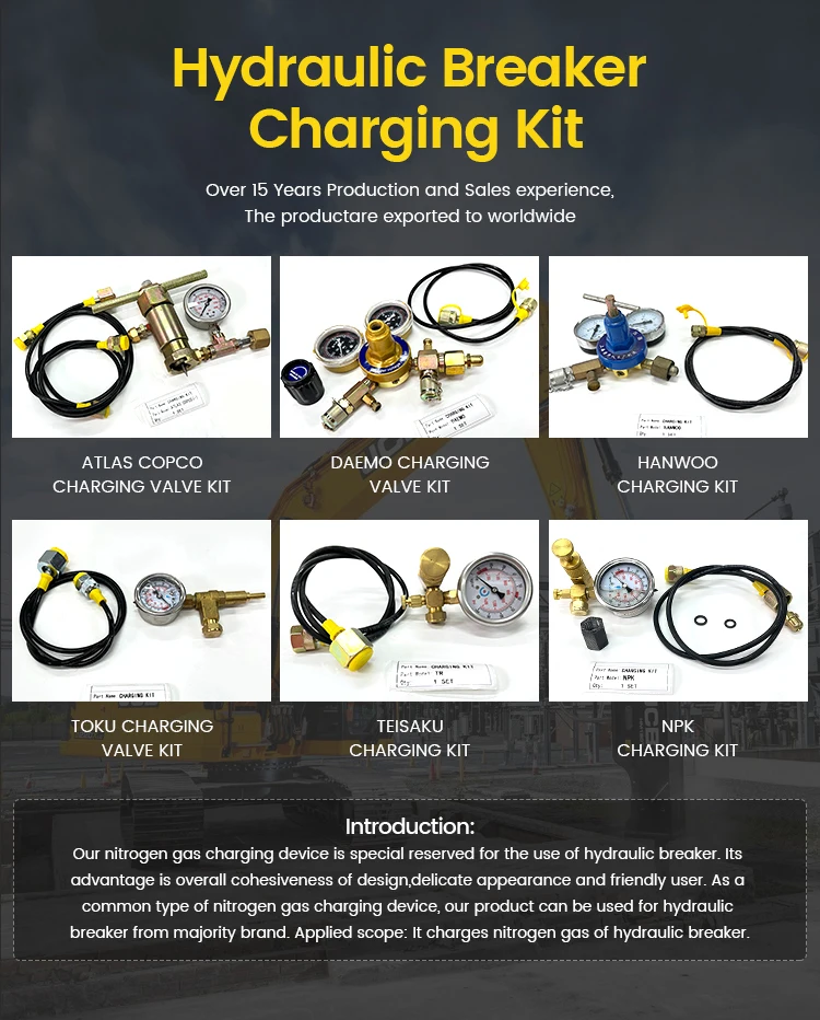 MSB Hydraulic Breaker Nitrogen Pressure Test Tools Kit