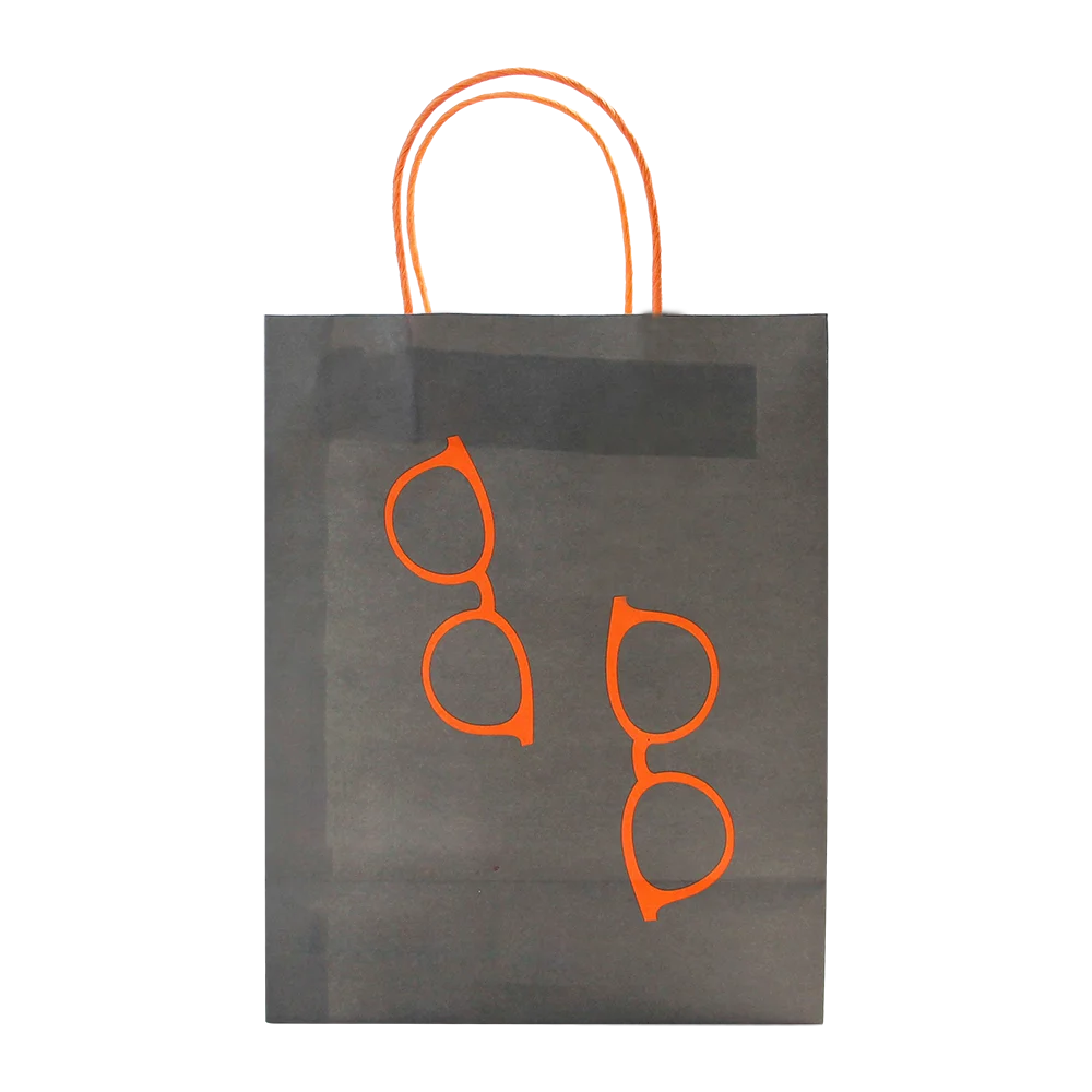 2023 Latest Fancy Design Packaging Gift Bags Luxury Your Own Logo Eyeglass Paper Bag With Handle for Spectacles Optical Shop