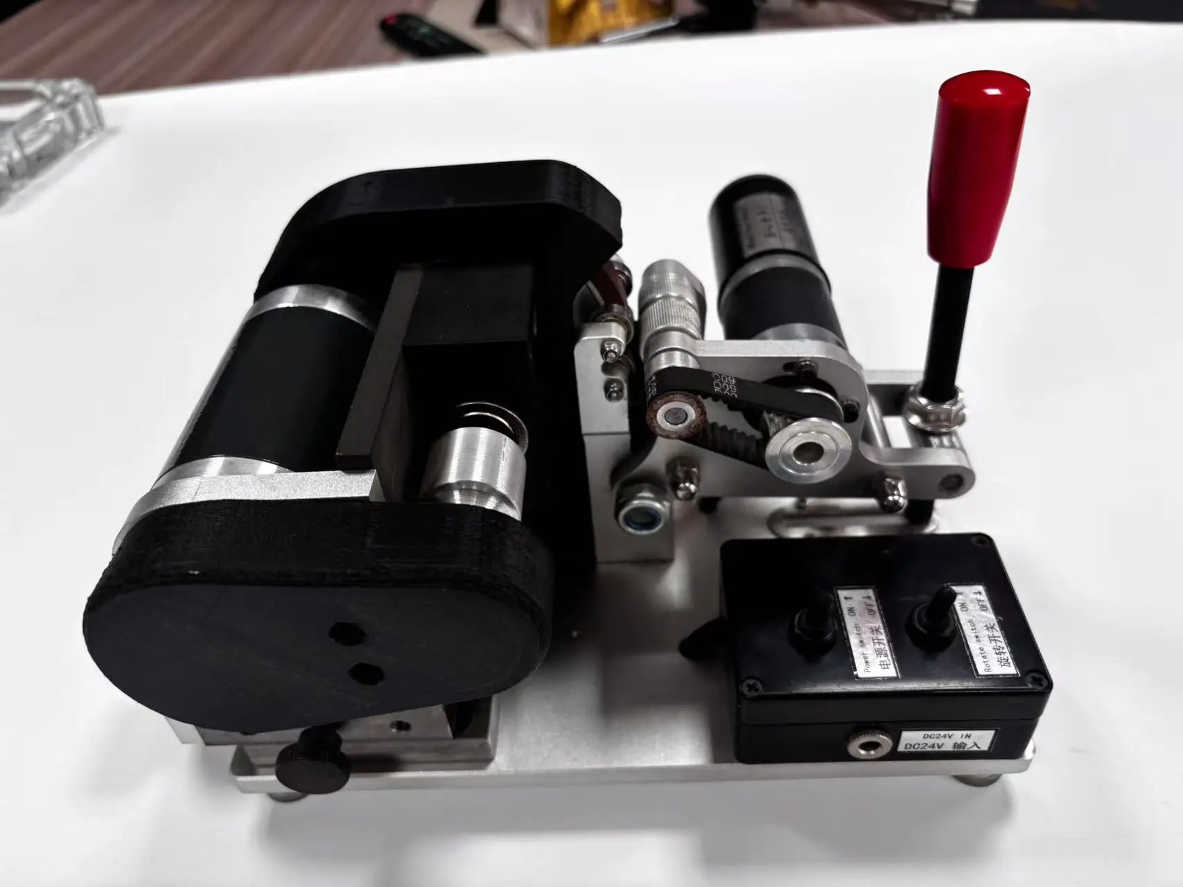 Factory Direct 220V Automatic Round Belt Sander Industrial Rubber Processing Machinery for Grinding PU & PVC Belts details