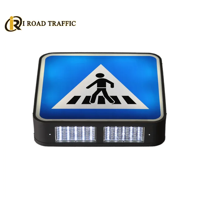 Factory direct delivery LED overhead crosswalk sign Ultra light aluminum alloy ultra clear Low energy consumption