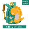 Green crown dinosaur small