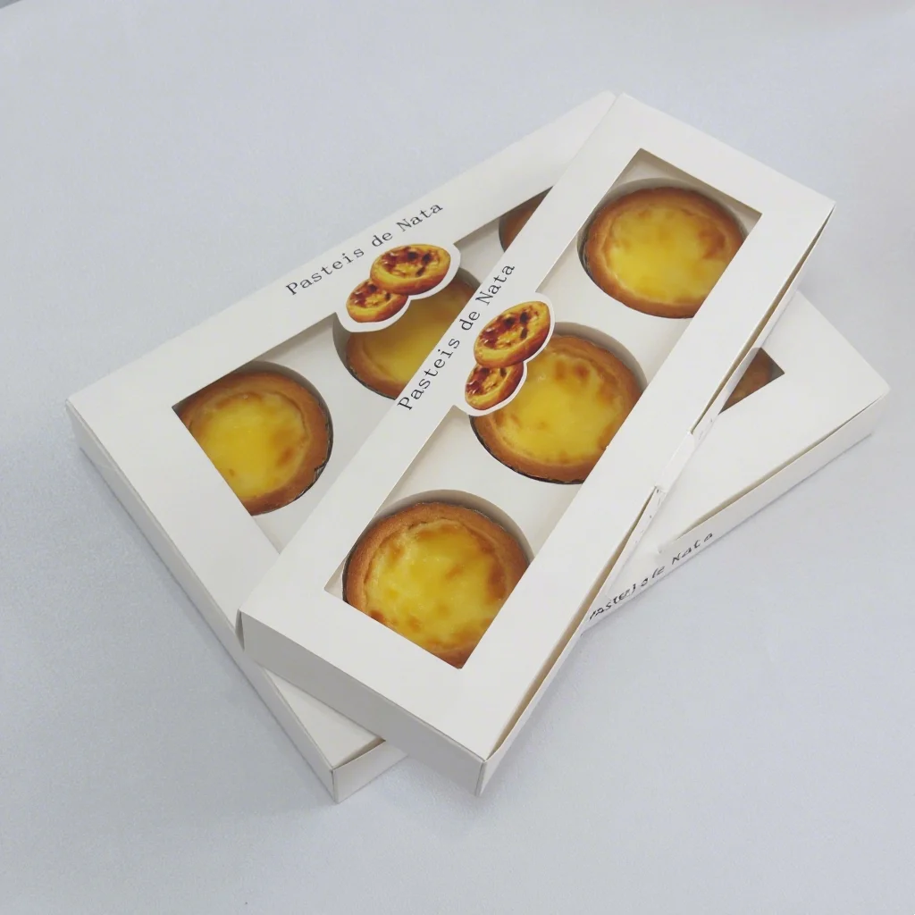 Personalized Corrugated Take Out Box Embossed Pretzel Bakery Pastry Box for Croissant Cinnamon Roll Scone Packaging