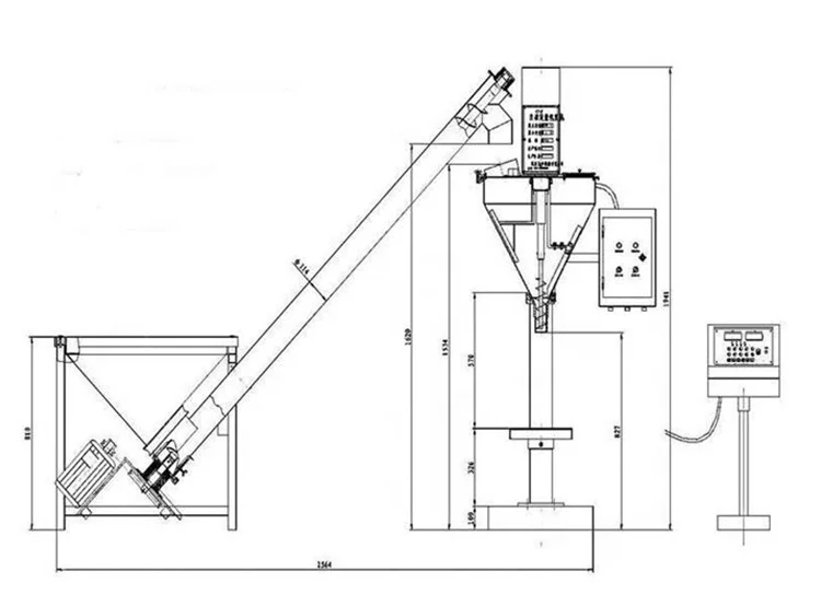 Kaiyu 500g grain powder weighing spice powder packing machine for sale
