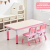 Pink  wood grain desktop-1 table 2 chairs