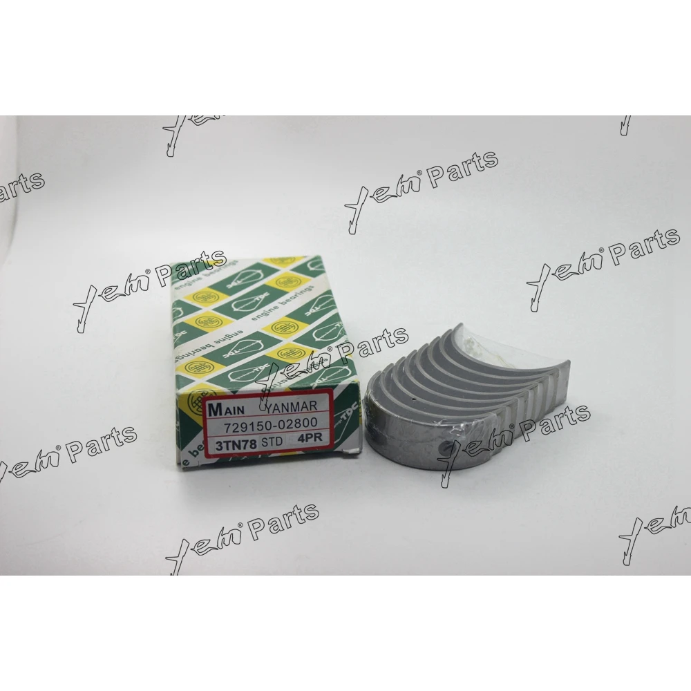 3TN78 Main Bearing Set 729150-02800 for Yanmar Engine Parts 2