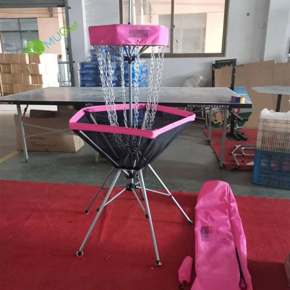 YumuQ портативное оборудование для подставки, Портативный диск для гольфа, диск для гольфа, корзины для гольфа с цепями