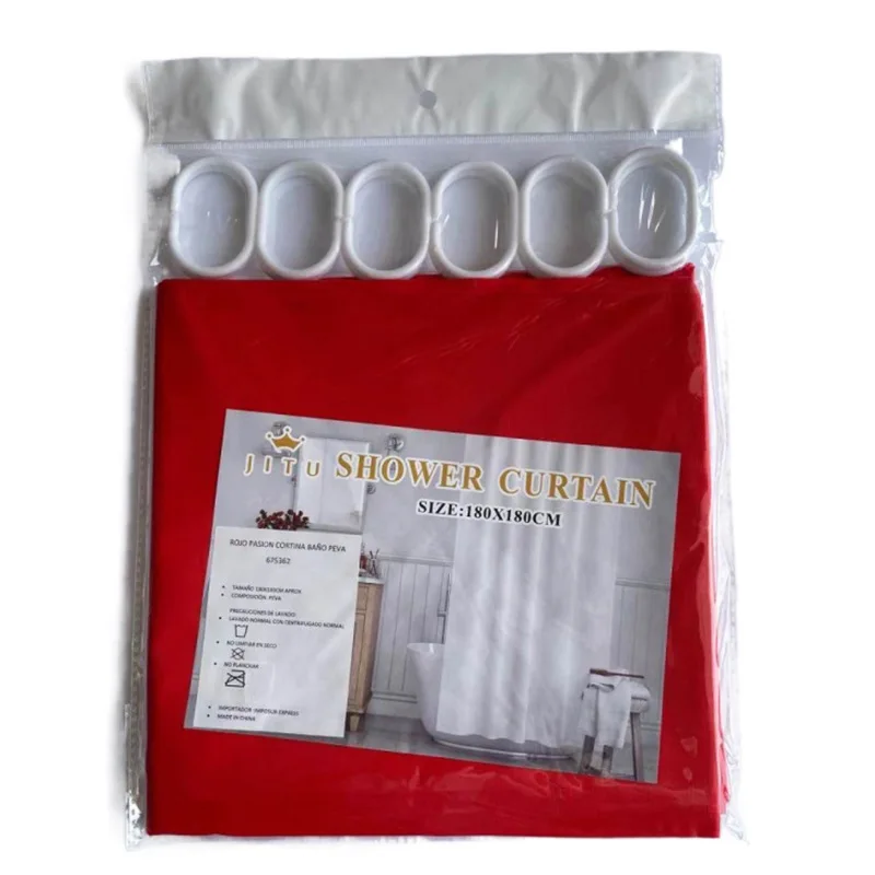 Wholesale Custom Peva Clear Shower Curtain Bathroom Heavy Duty