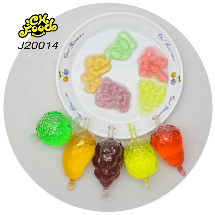 Custom China 24pcs Fruit Shape Jelly Pudding Wholesale Mango Grape Apple Pineapple Strawberry Jelly Candy Supplier