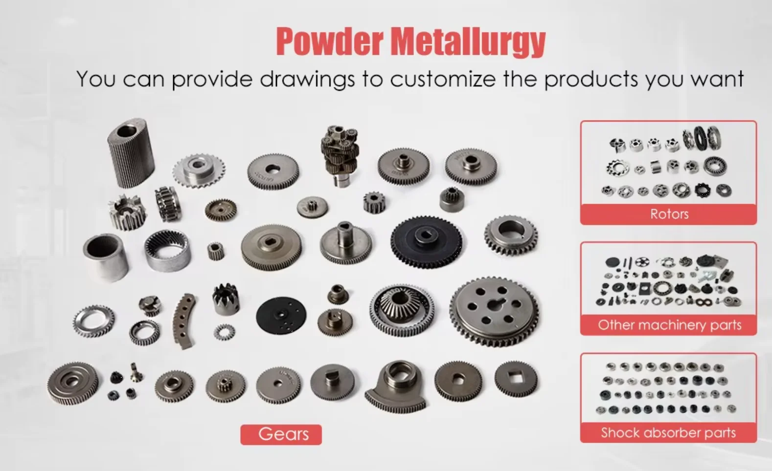 Customized Metal Powder Metallurgy Sintered Part Piston for Auto Shock Absorber