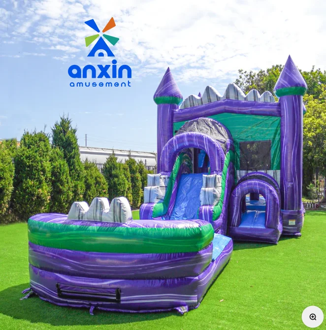 Water Ripple Inflatable Bouncing Bed with Slide Factory Direct Sale Hot Sale with Good Quality and Low Price Made in China