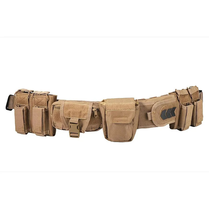 Durable Outdoor Tactical Belt with Accessories Fashionable Duty Belts High Density Material Wear-resistant Tactic Waist Belt