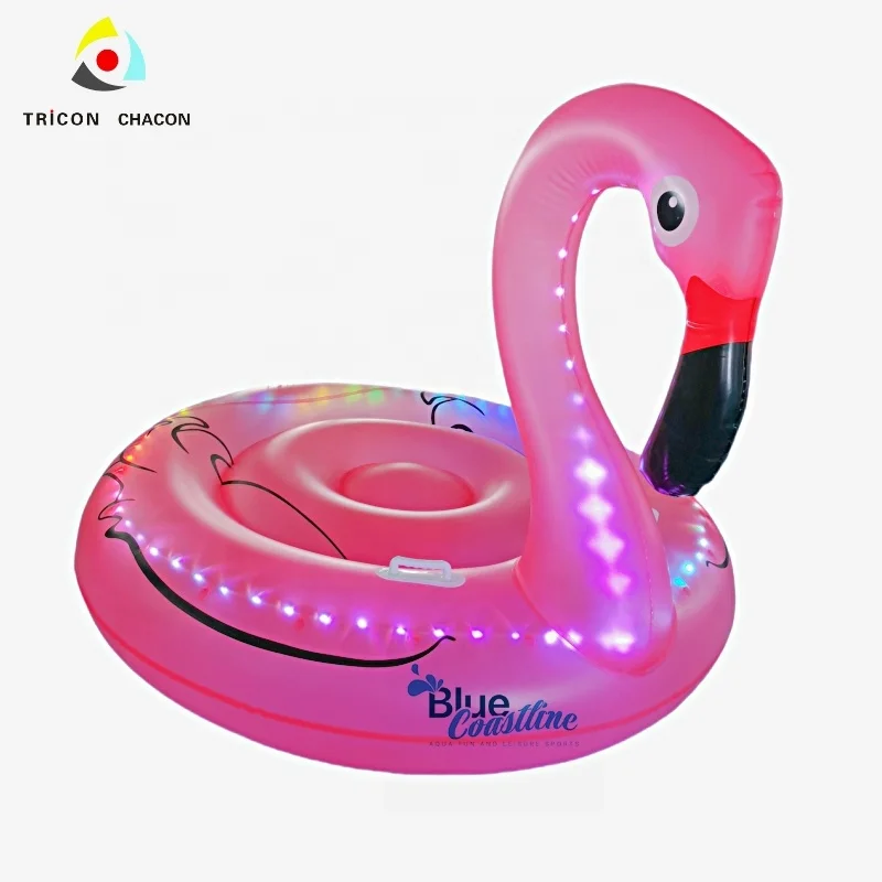 Commercial Grade Pink PVC Flamingo Pool Water Floating Swim River