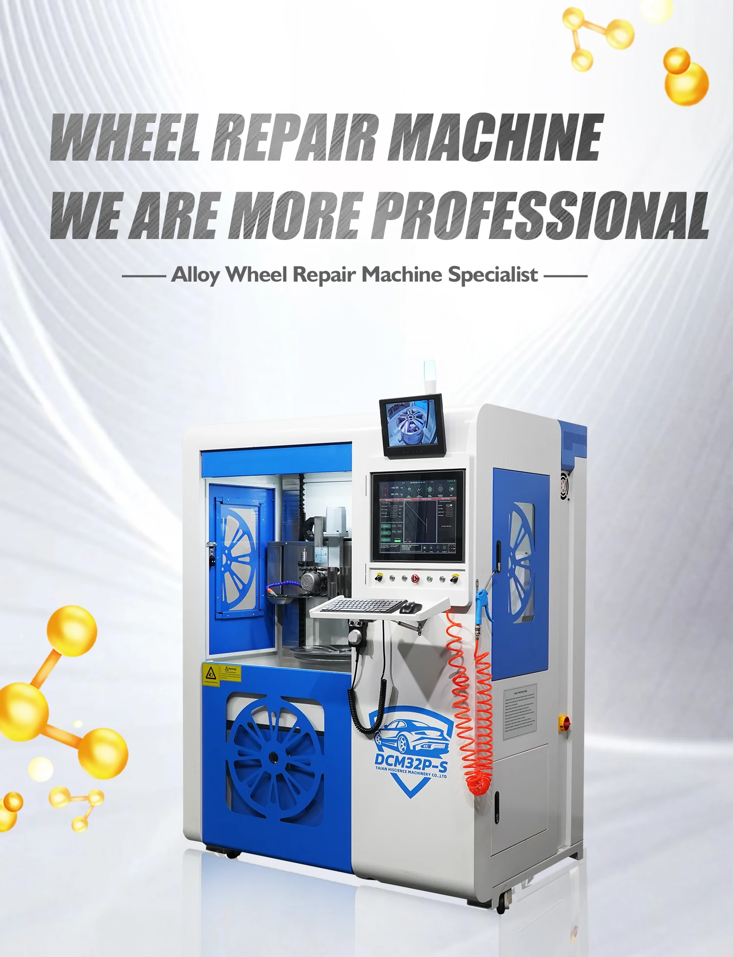 Vertical Wheel Repair Machine Diamond Cutting Alloy Rim Repair Machine ...
