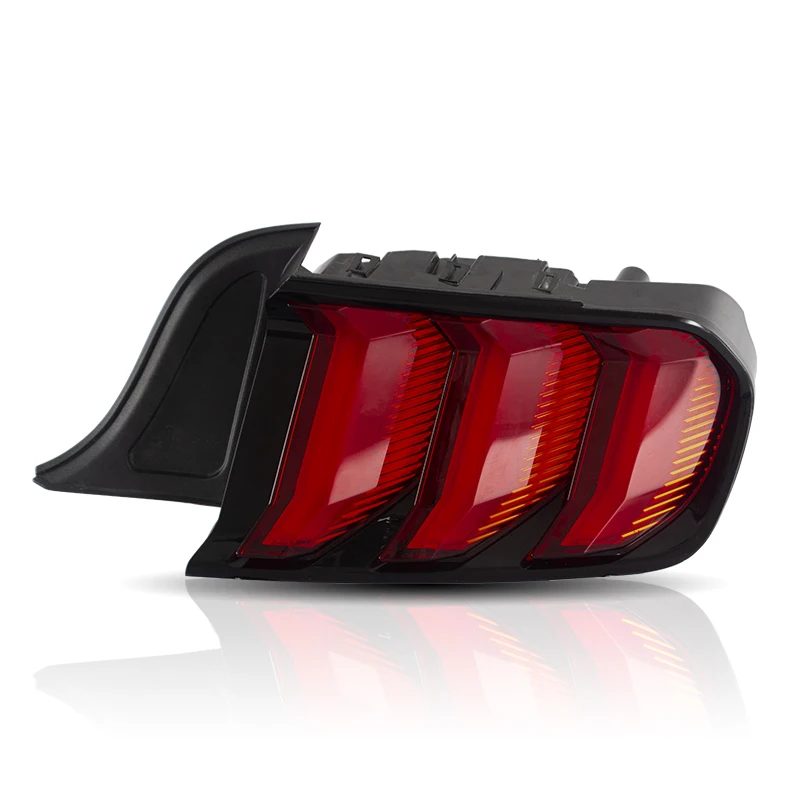 Lenti posteriori a LED con logo a forma di cavallo per Ford Mustang 15-up Sostituisci la lampada di posizione laterale posteriore OEM (rosso