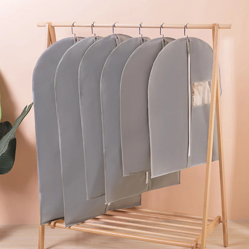 Customizable Non-Woven Dust Cover Foldable Travel-friendly Garment Bag for Personalised Fashion Dress Suit Clothes Protector