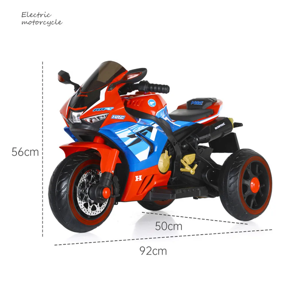 Children 5 to 7 Years Dual Drive Electric Rechargeable Three Wheel Ride on Toy Car Remote Control Metal Scooter