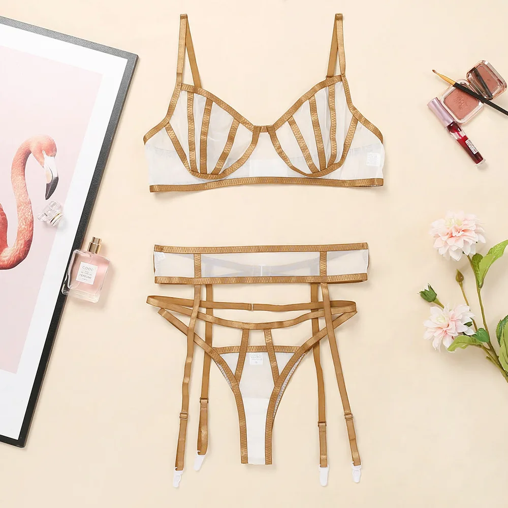 女士性感内衣成人女孩网眼内衣性感热辣透明女式内衣