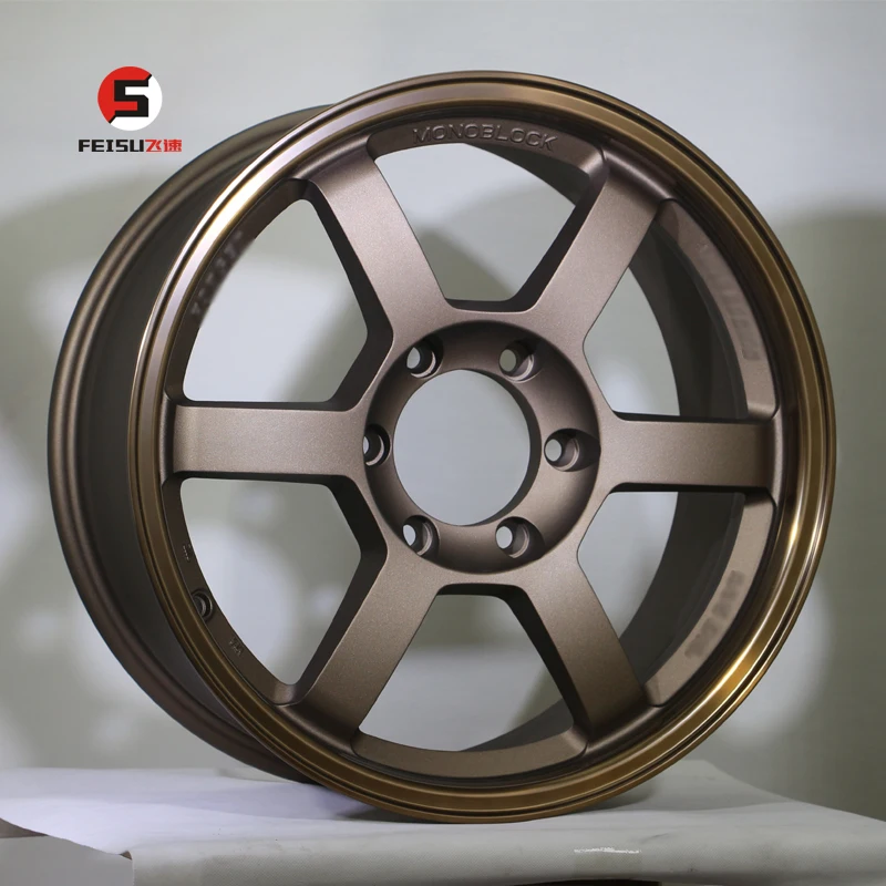 TE3 18x8J 6-139.7 ET38 ブラックリップ アルミホイール 4x4用