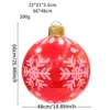 Flocons de neige rouges - Boule de Noël