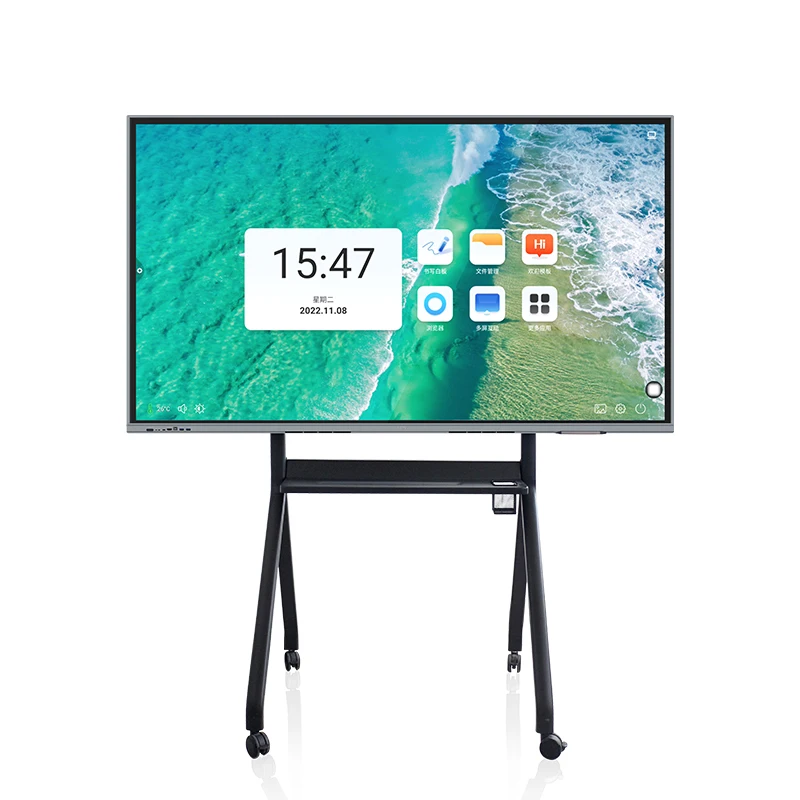 Interactive Monitor Presentation Board 65 Inch Smart Tv Board LCD Touch Monitor 4K Screen Interactive Whiteboard
