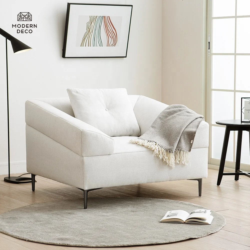 Montado Sofa Chair Loveseat Bergaya Garis Lurus dan Tampilan Modern 2023 Tren Baru Wabi-sabi Sessel
