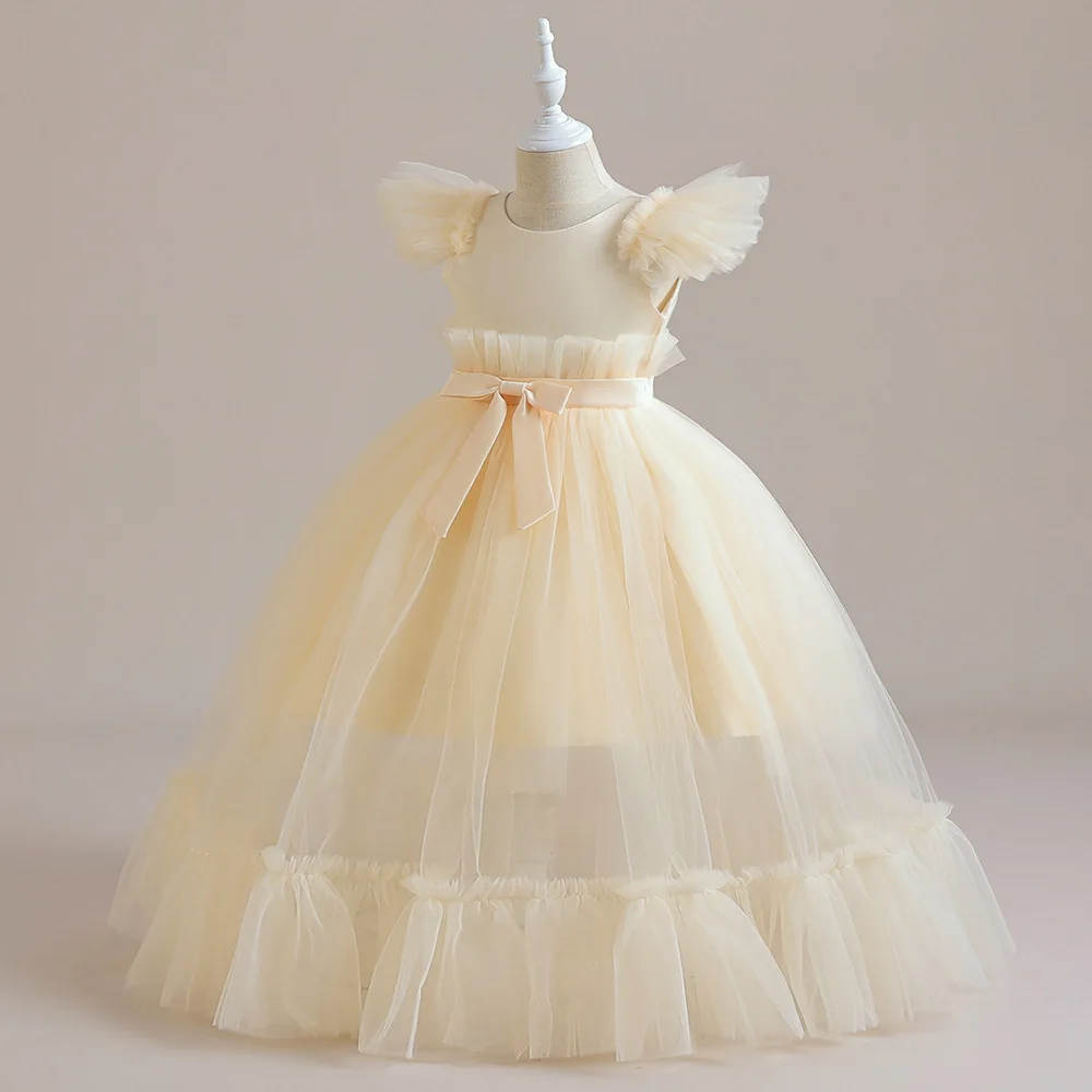 Children Girl Clothing Kids White Graduation Girls Dress With Floral Organza Vendor Designers Summer Custom Wholesale Big Kids Children Girl Clothing Kids White Graduation Girls Dress With Floral Organza Vendor Designers Summer Custom Wholesale Big Kids