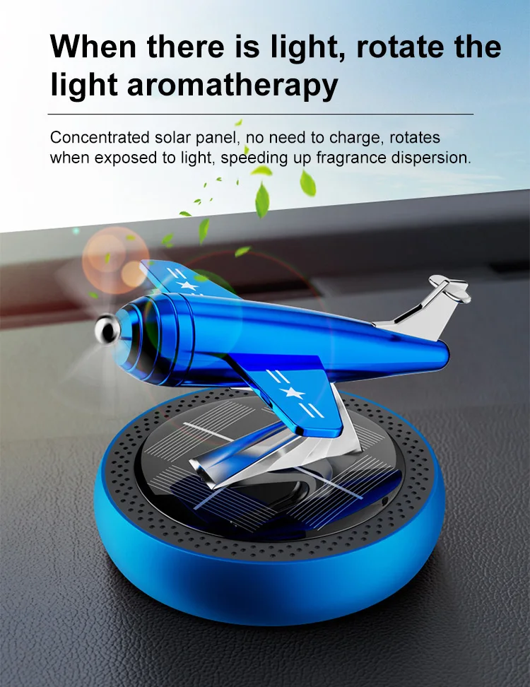 Helicopter Design Dashboard Solar Power Energy Car Air Freshener Car ...