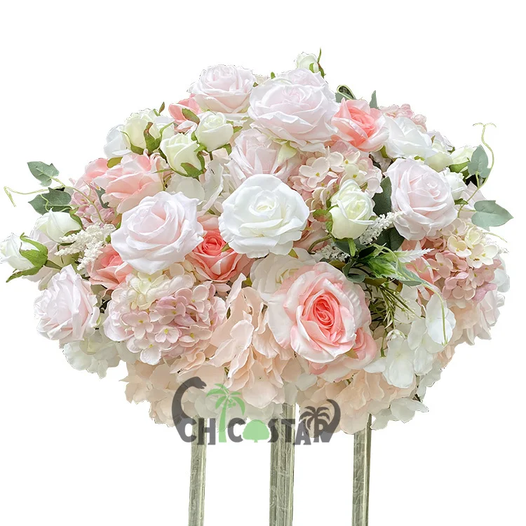 Wedding Flower Ball Arrangement Wedding Centerpiece Artificial Pink