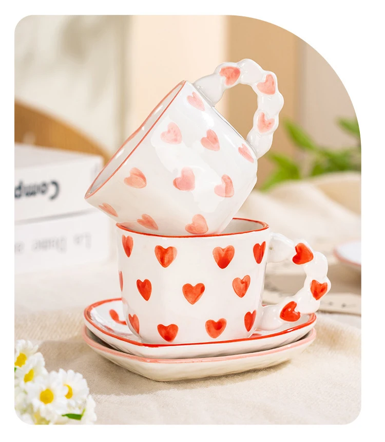 Cute Ceramic Cup Bowl And Dish