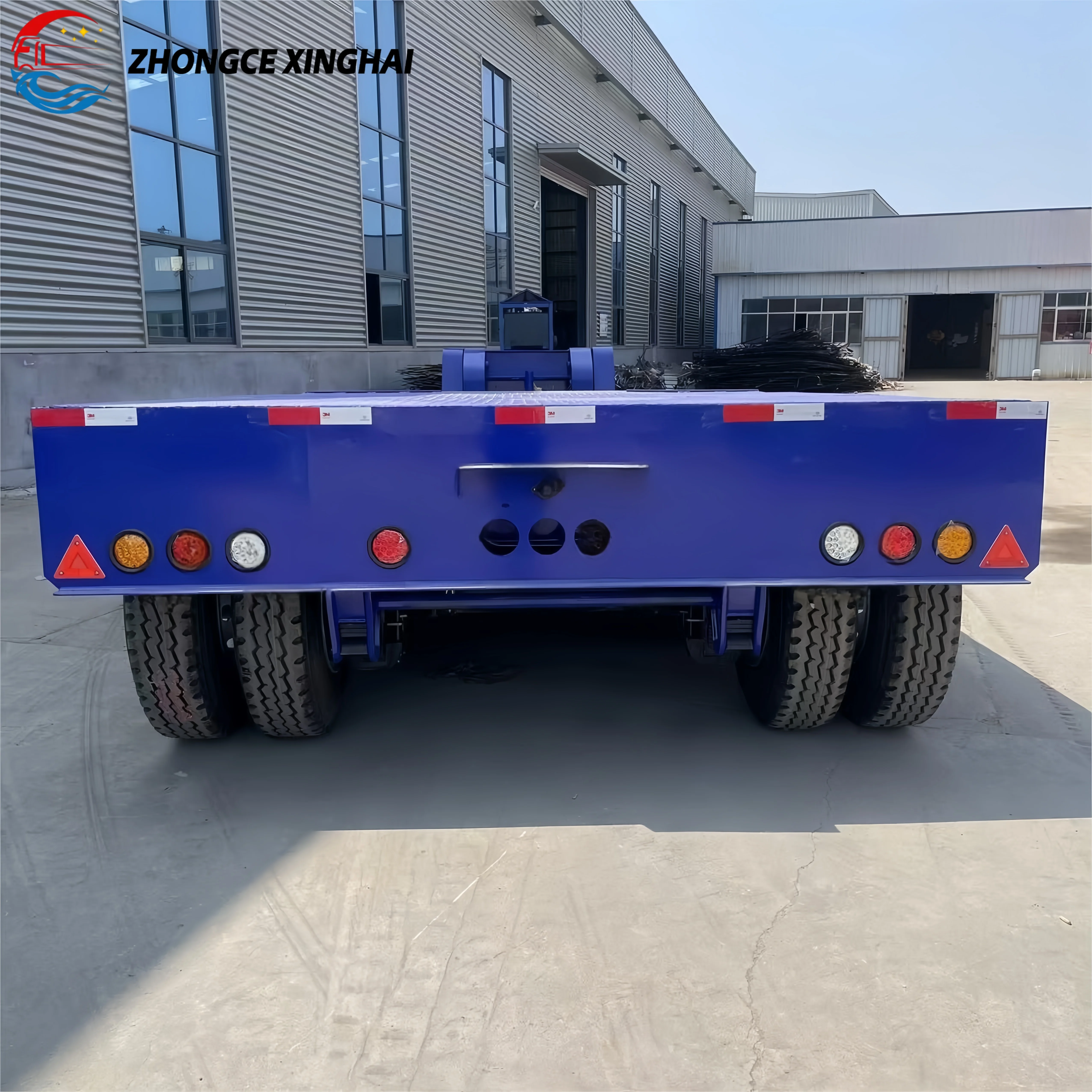 Heavy Load Gooseneck 3/4-Axle 60-100T Gooseneck Lowbed Trailer for Heavy Machinery/Steel Coils/Mining Equipment Transport