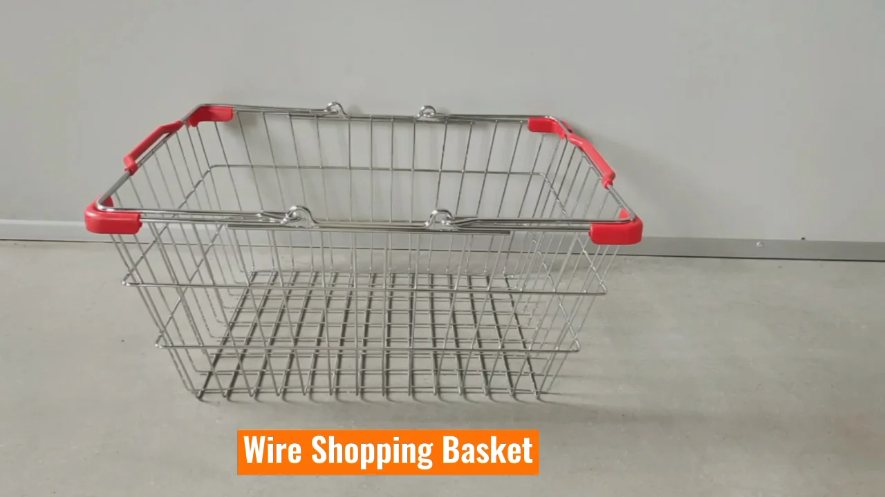 Wholesale 16l Metal Basket Iron Metal Shopping Basket Wire Metal Cosmetic Shopping Basket Buy