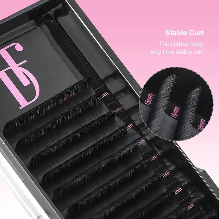 Wholesale Private Label Velvet Mink Lash Extensions Trays Individual