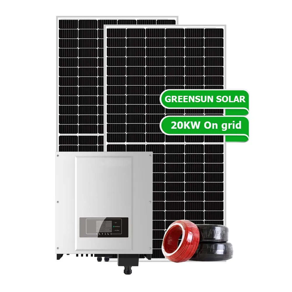 Commercial use grid tied 20kw solar system 3 phase 400v on grid 20kw 30kw 50kw 100kw solar energy systems for Europe standard