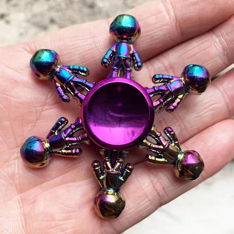 PT Wholesale New 2024 Fidget Spinners Hight Quality Rainbow Colors Metal  Finger Spinner Rainbow Metal Fidget Spinner