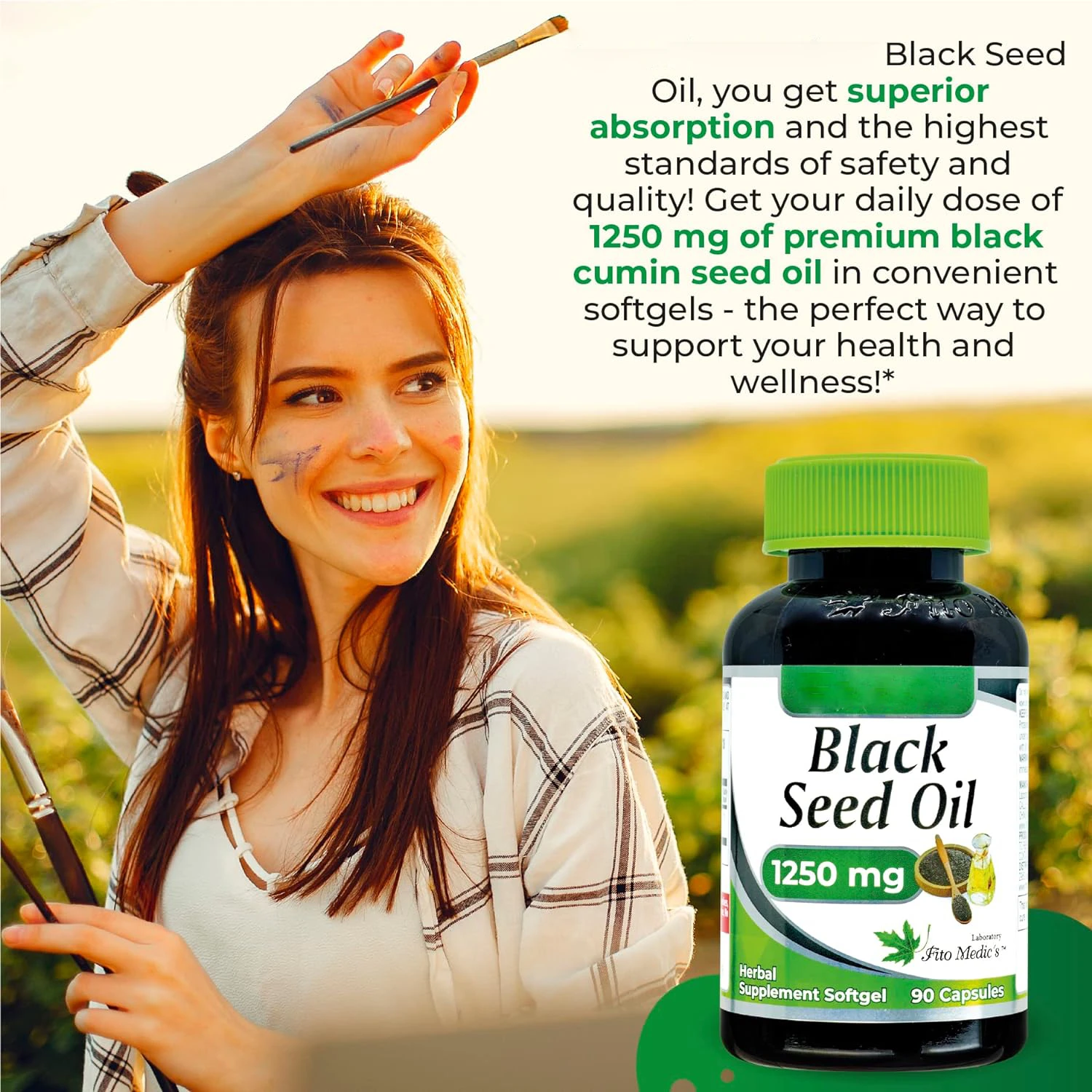 Black Seed Oil Capsules Pure Black Seed Oil Pills 90 Softgels Organic