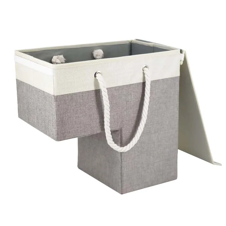 Lshaped Stair Basket,Foldable Stair Step Basket Organizer,16" Large