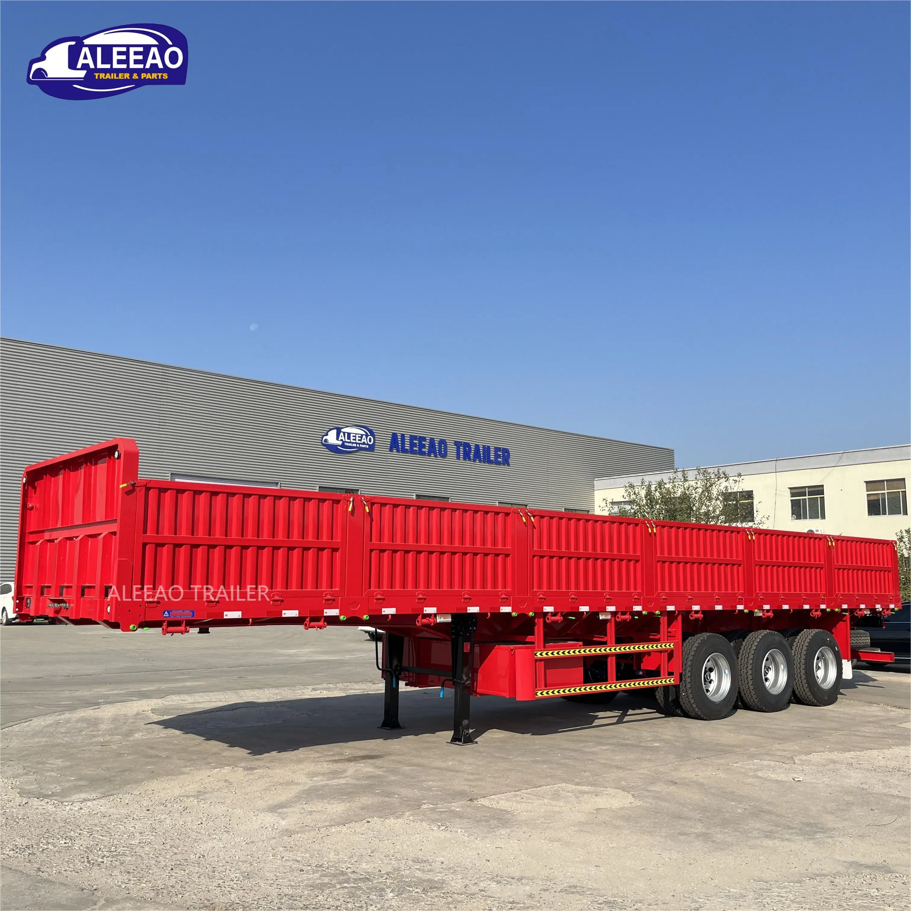 ALEEAO 중국의 베스트 셀러 3/4 액슬 60/80 톤 사이드 월 트럭 트레일러 난간 세미 트레일러 저렴한 하이 퀄리티