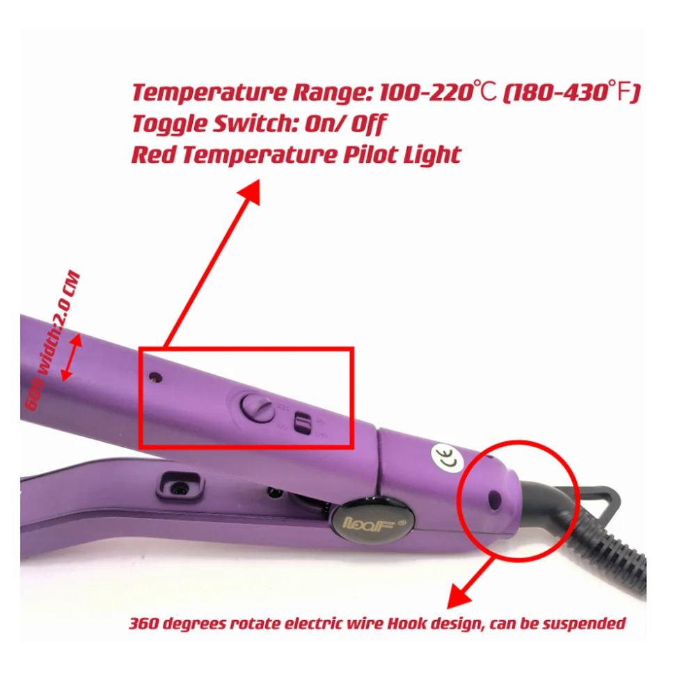 Loof Hair Extension Tools Efficient Fusion Connectors