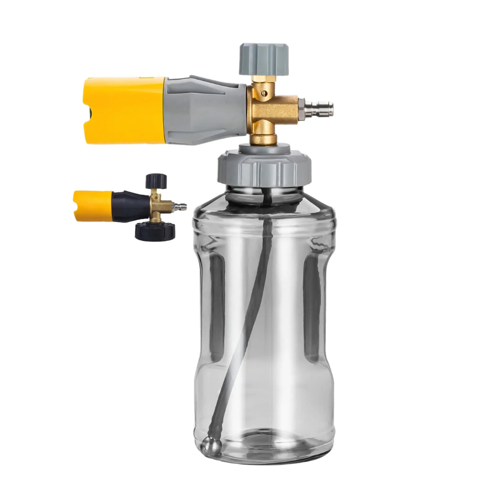 Portabel snöskumkanon jet turbo spruta 1200 ml till bilvåg, kraftfull rengöringsutrustning tillverkad av plast