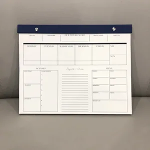 Hot Selling 2026 Year Self-Adhesive Desk Wall Calendar Planner Weekly Monthly Wall Planner Notepad Magnetic Feature Memo Pads