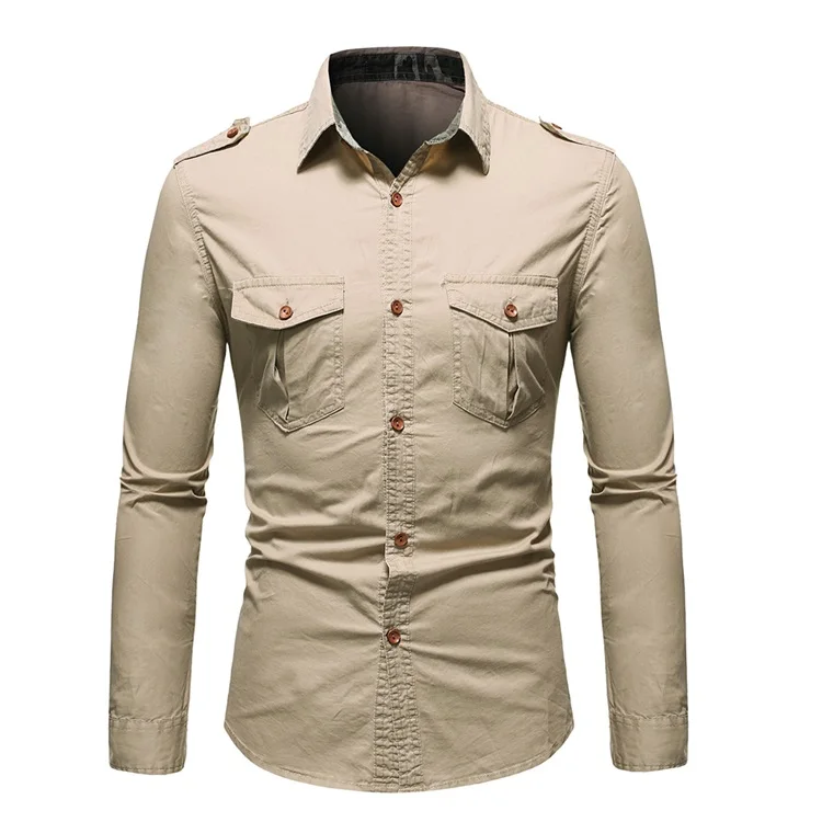 New arrival fashion cotton shirt custom men's shirts for men wholesale long sleeves shirt for men260_voghion.com