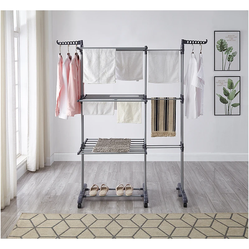 Wholesale Foldable 3 Tier Clothes Drying Hanging Clothes Laundry