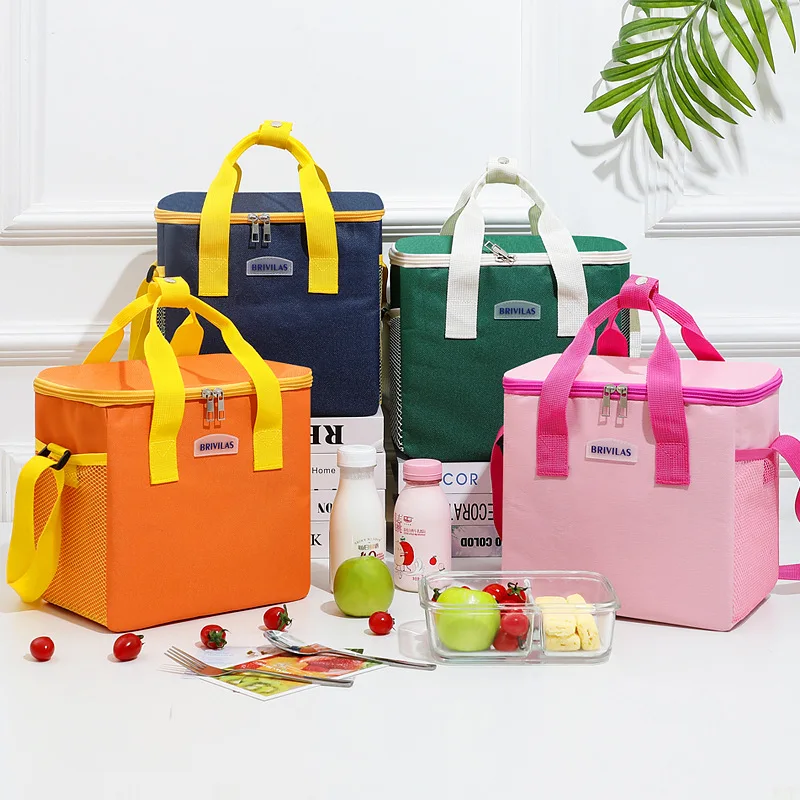 Big Capacity 8L Keep Warm Thermal Insulated Cooler Bag Cool Carry  Lunch Cooler Bag for Food Outdoor Picnic Lunch Bag with logo