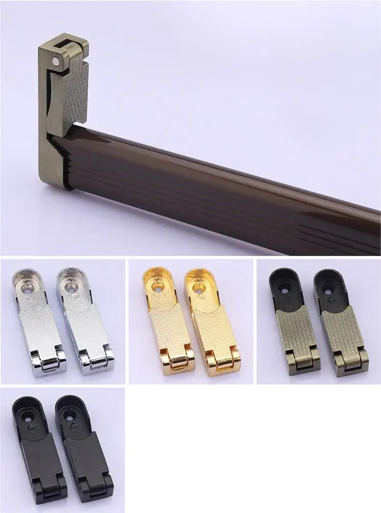 Hanging Rode Wall Mounted Aluminum Closet Hanging Rod - Easy Install