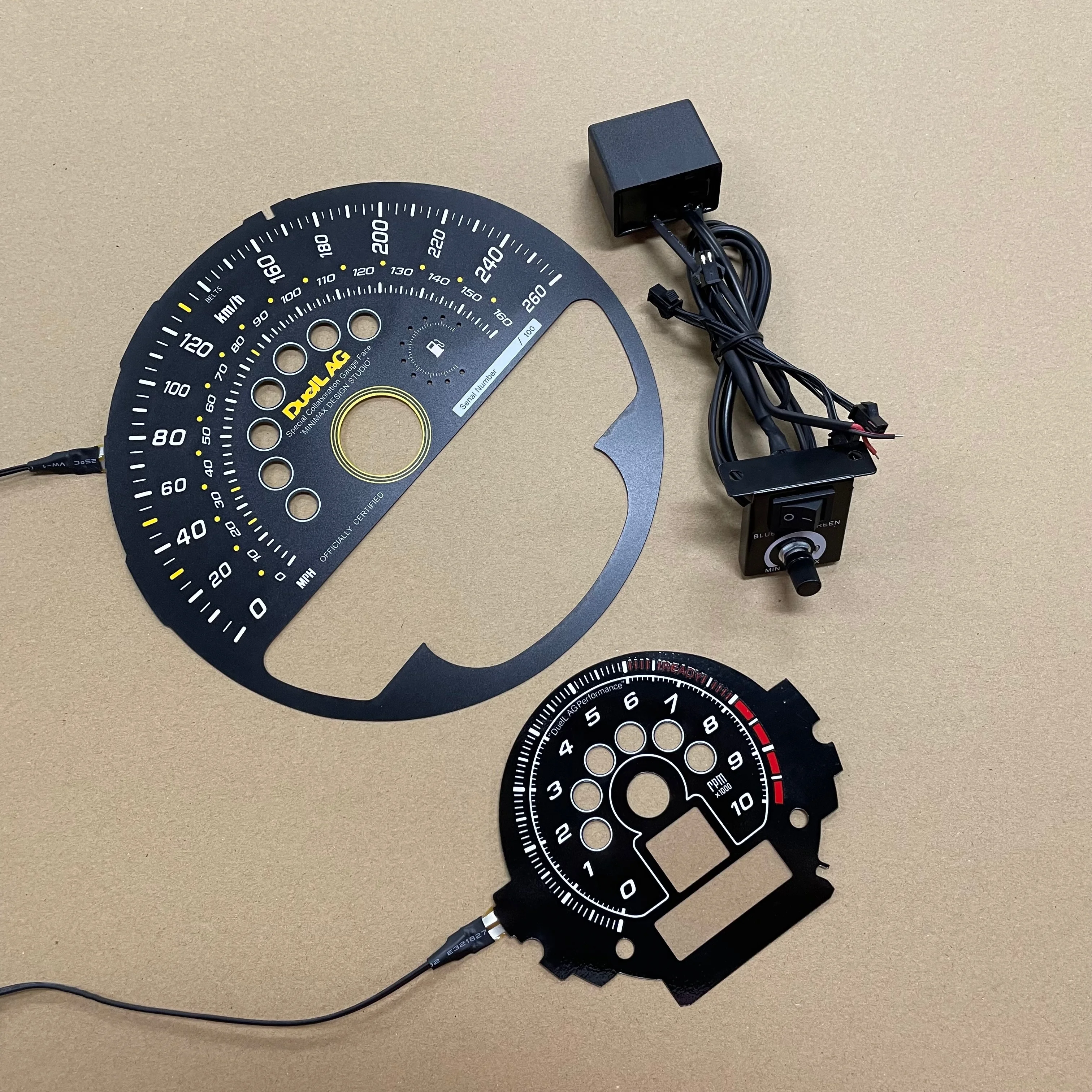 EL Glow Gauge Faces Speedometer Dials for BMW Mini Cooper R Series