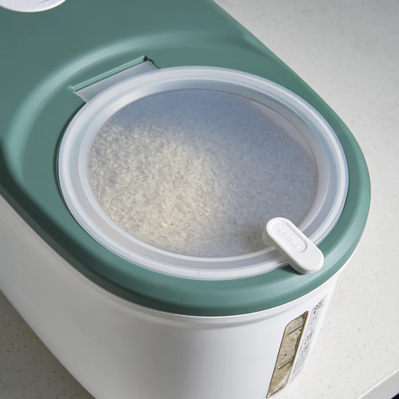 Ricer Box Container Large Capacity  Rice Dispenser Rotatable Sealed Grain Food Storage Box
